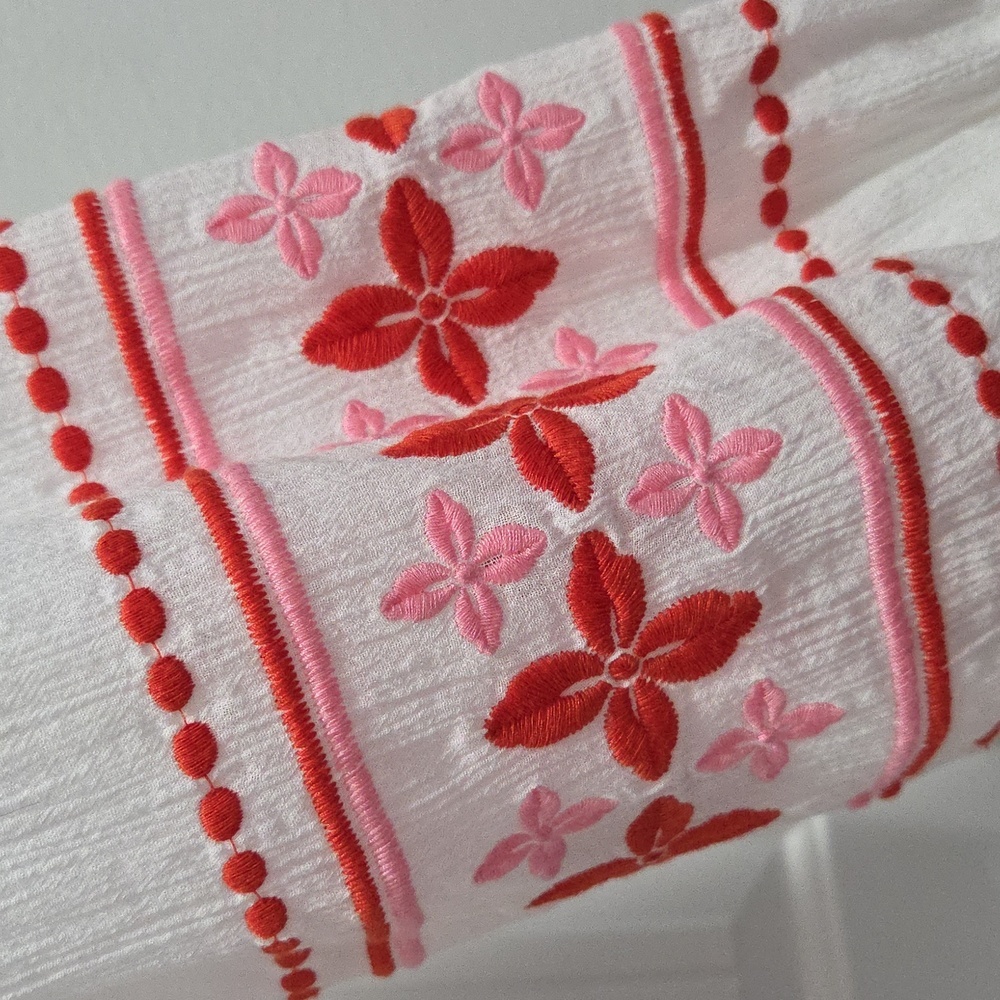 Boden Marla Embroidered Tunic 100% Cotton Top, Size 18 - Picture 7 of 8